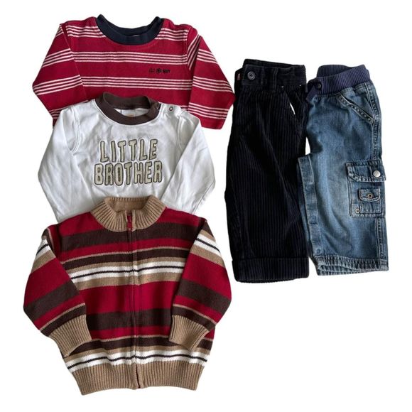 12-18M BOY Sweaters Jeans and Pants (Bundle) - Picture 1 of 3